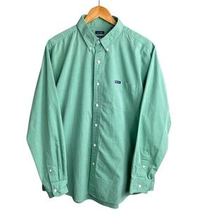 EUC Chaps Green Casual Button Down Long Sleeve Shirt | Easy Care Men’s XL